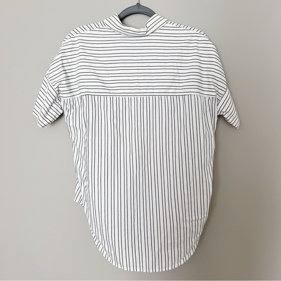 2/25 Madewell courier shirt Top Blouse White size XS - Picture 3 of 5